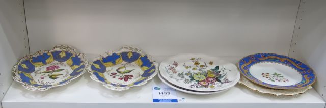 "Click here to bid.  A pair of 19th Century Chamberlains Worcester oval Dishes each with pierced