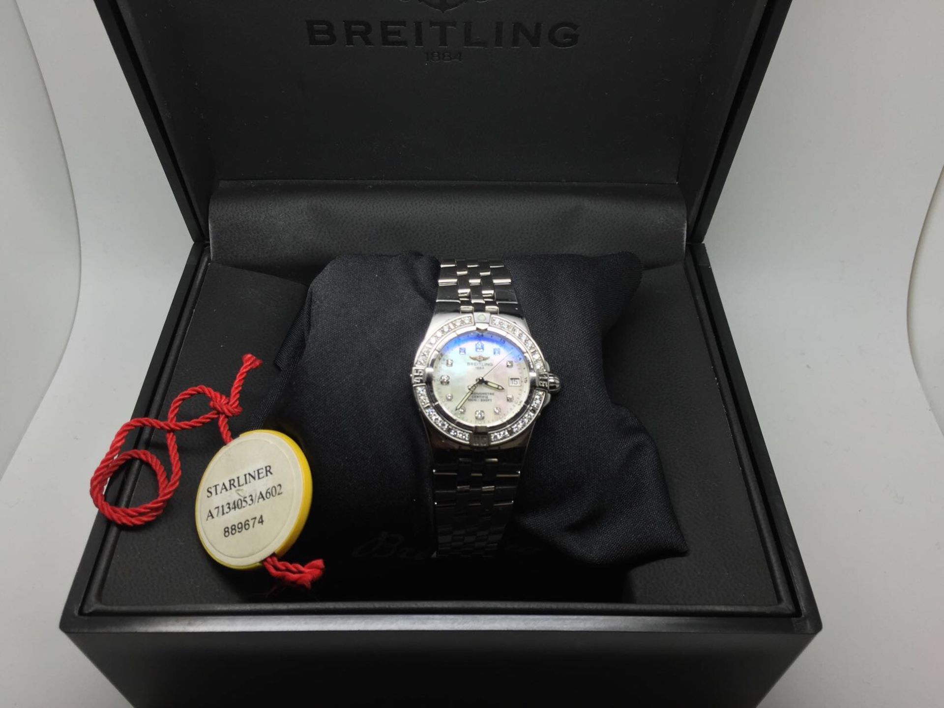 LADIES BREITLING DIAMOND WATCH * STARLINER A7134053 / A602 - Image 2 of 13