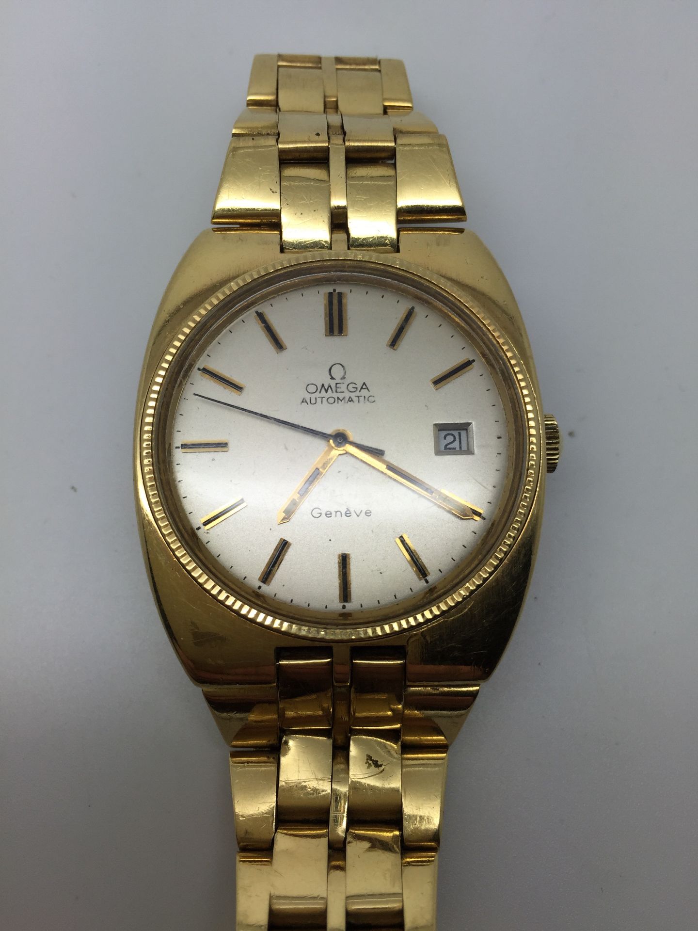 18ct GOLD GENTS OMEGA SEAMASTER WATCH