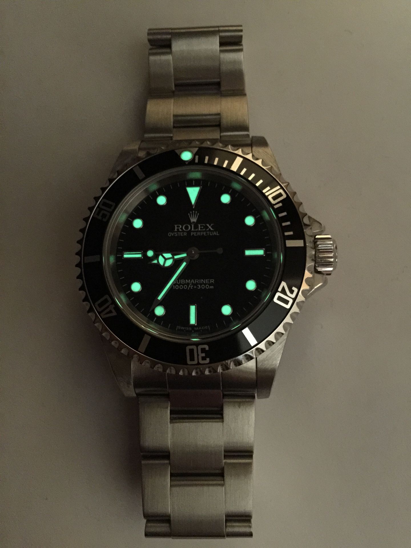 S/STEEL ROLEX SUBMARINER WATCH 2005 - Image 4 of 4