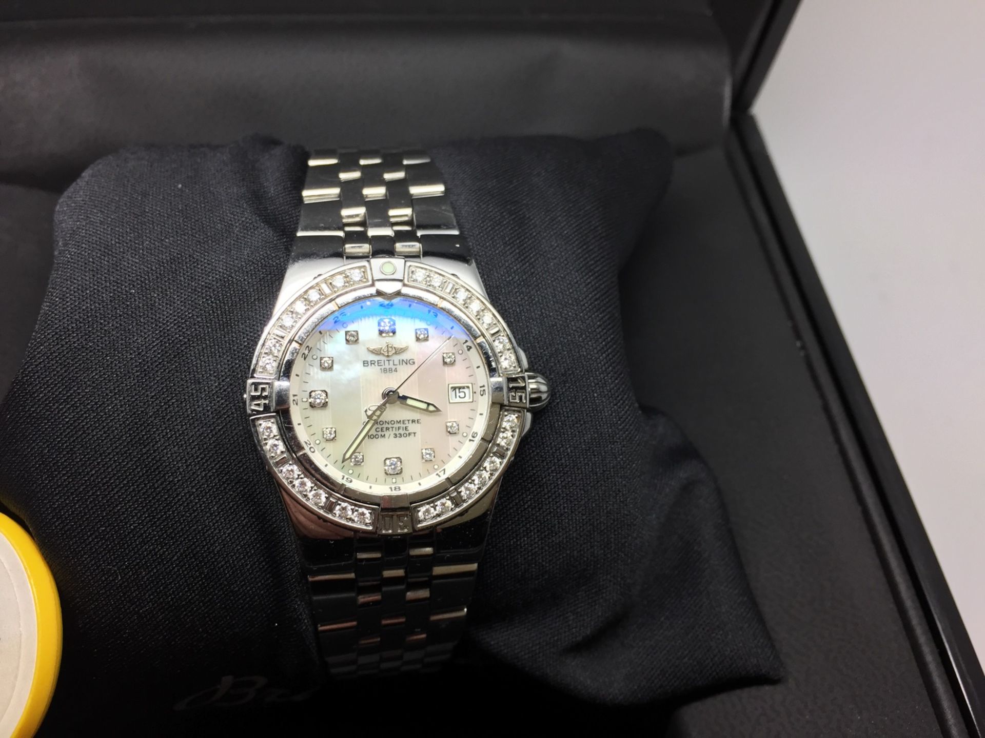 LADIES BREITLING DIAMOND WATCH * STARLINER A7134053 / A602 - Image 11 of 13