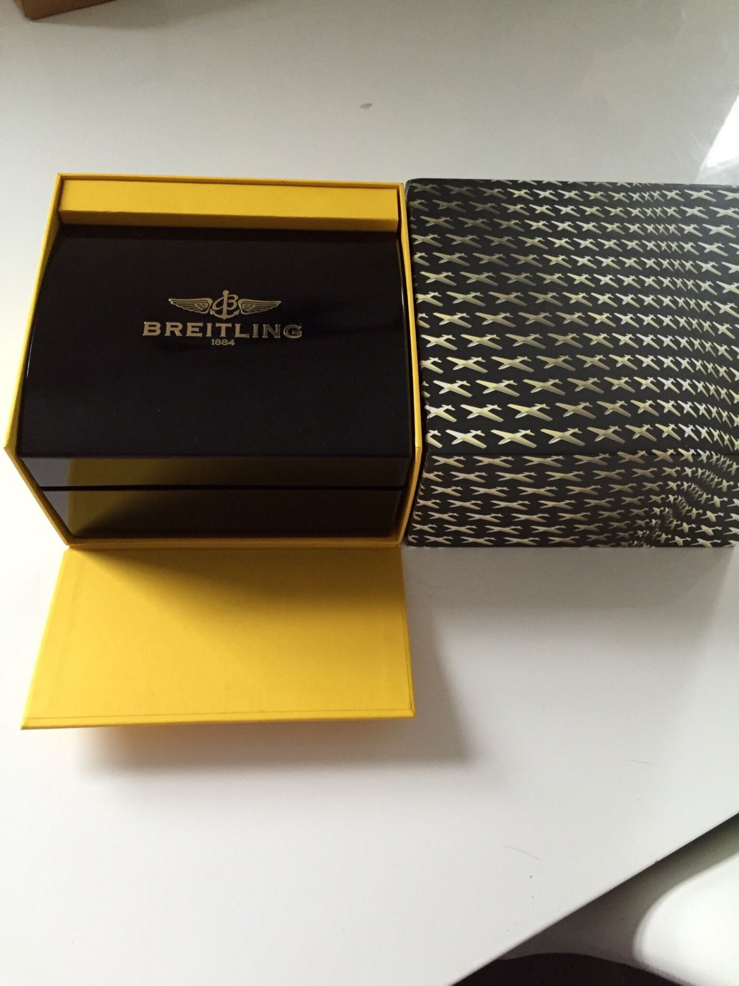 RARE YELLOW FACE BREITLING AVENGER SEAWOLF BOX & PAPERS - Image 3 of 4