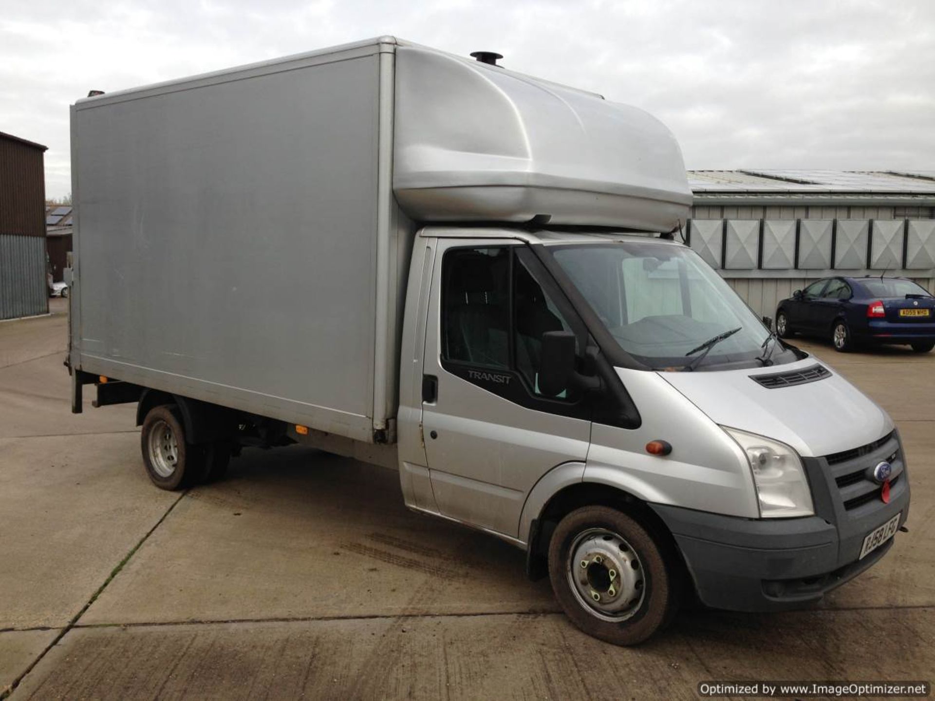 2008 58 REG SILVER FORD TRANSIT LUTON VAN WITH TAIL LIFT - Image 3 of 13