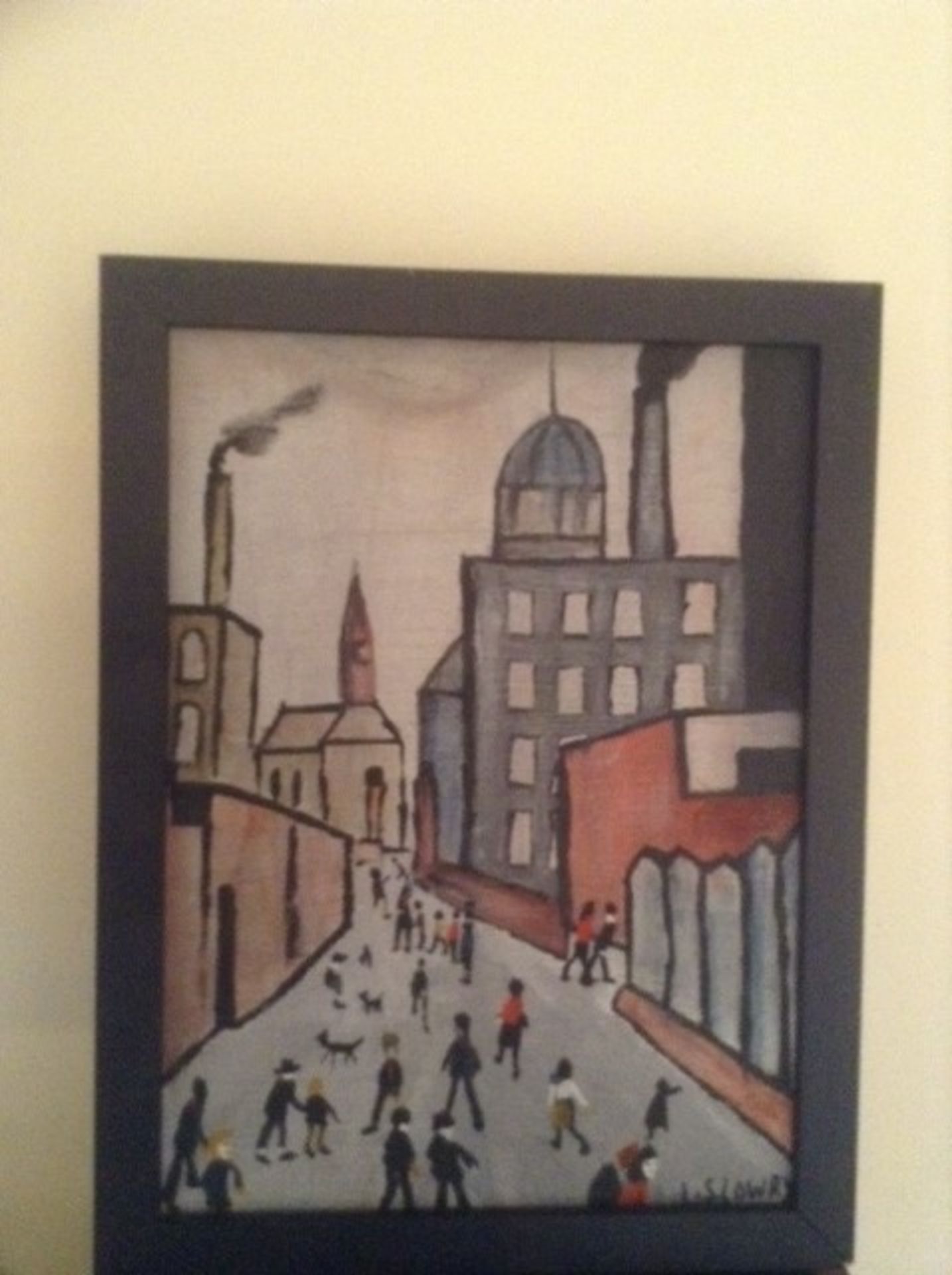 OIL ON CANVAS SIGNED L.S. LOWRY - Image 4 of 4