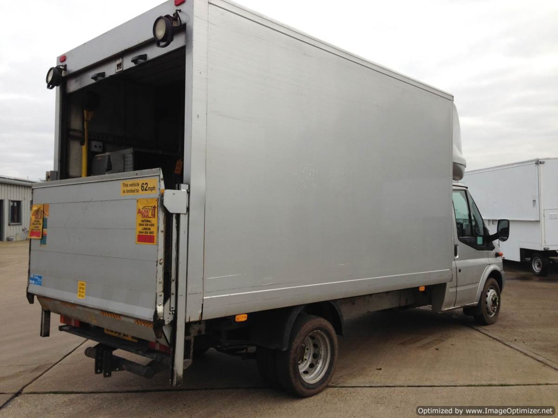 2008 58 REG SILVER FORD TRANSIT LUTON VAN WITH TAIL LIFT - Image 5 of 13