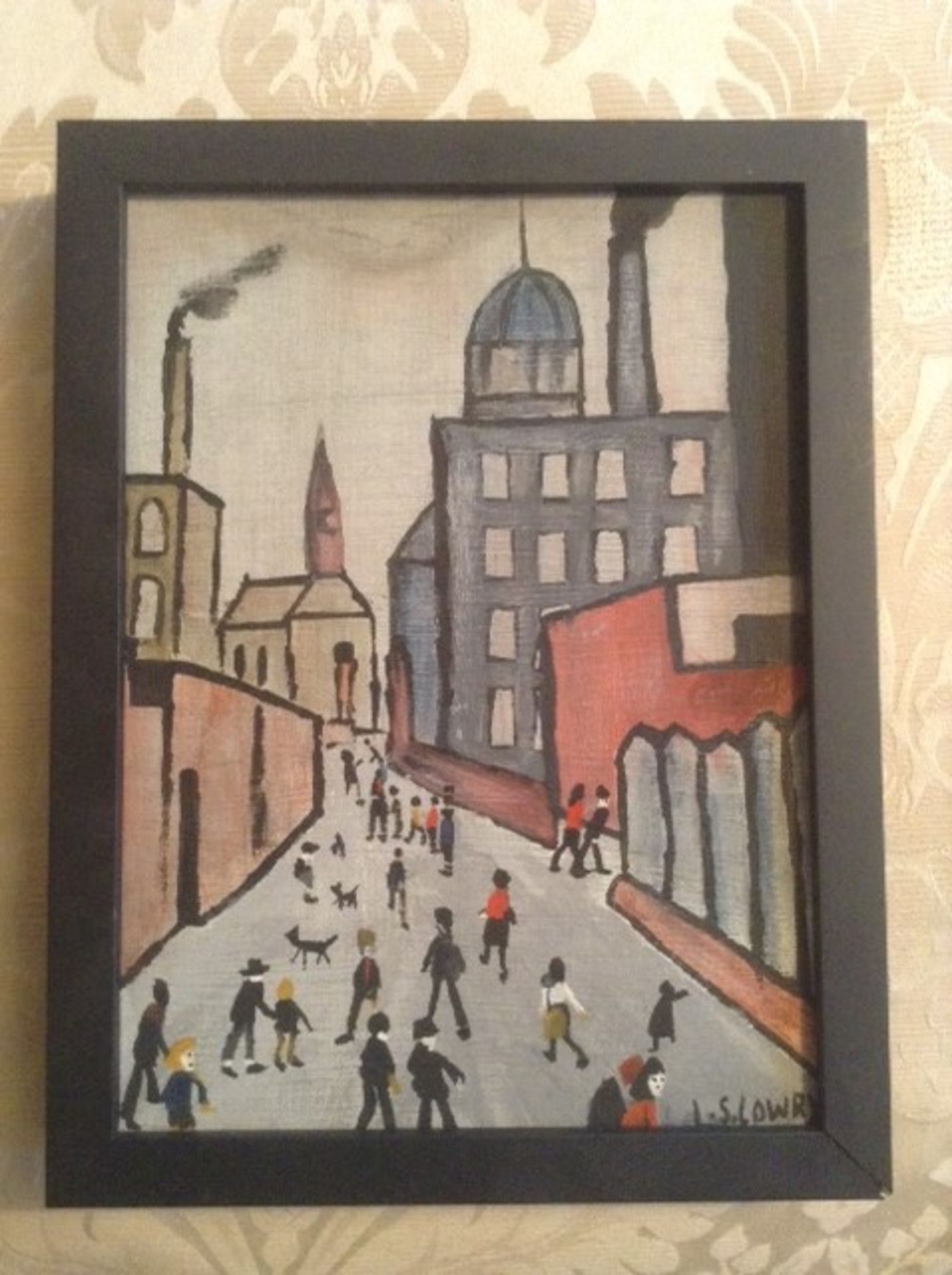 OIL ON CANVAS SIGNED L.S. LOWRY