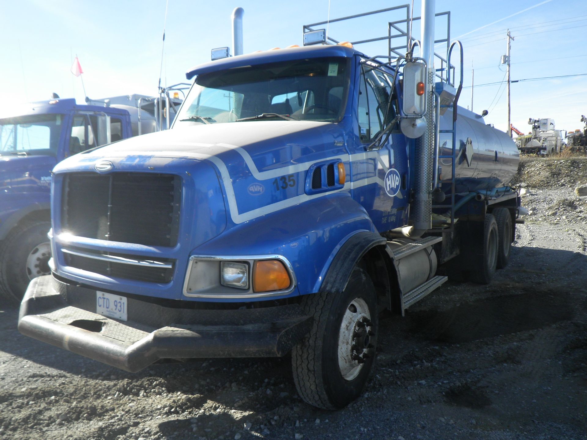 1999 STERLING MODEL L9513 T/A WATER TRUCK, S/N 2FZYKWEB6XA981964 C/W CAT C-12 ENG. (415 HP), 13 SPD.