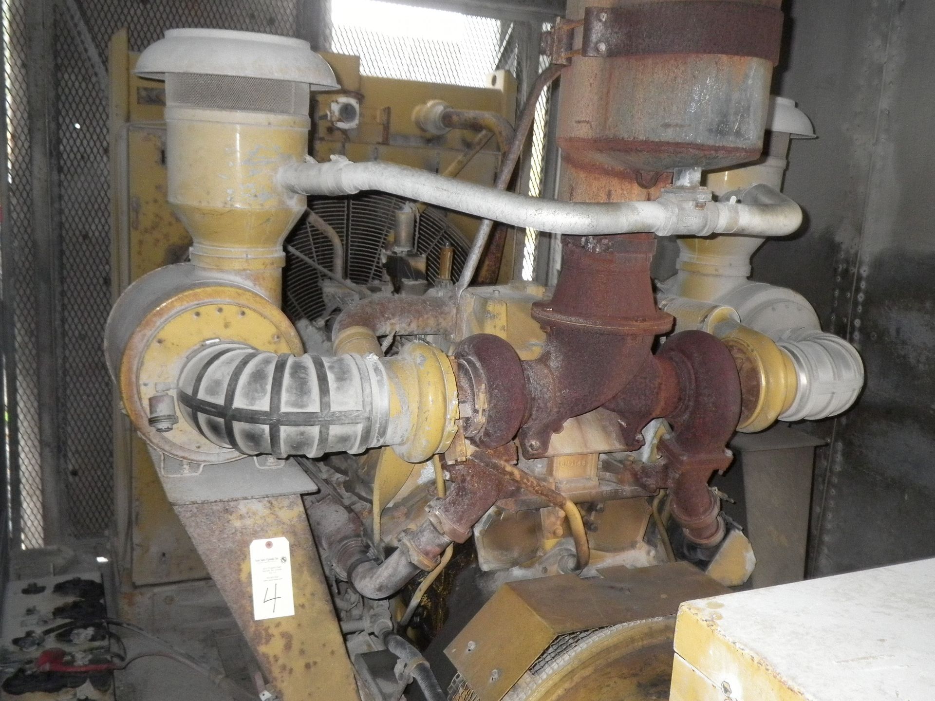 1992 CATERPILLAR MODEL 3412TA, 545 KVA, 480 VOLT, SKID MOUNT GENERATOR, S/N 81Z13205  (TO BE REMOVED