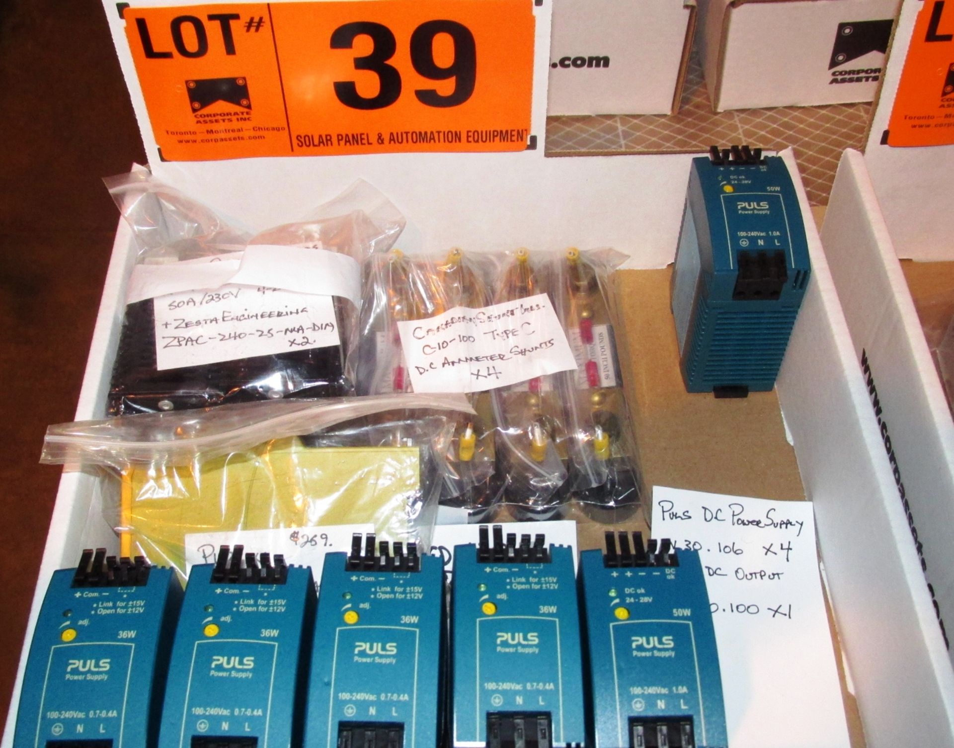 LOT/ PULS POWER SUPPLIES & AMMETER SHUNTS