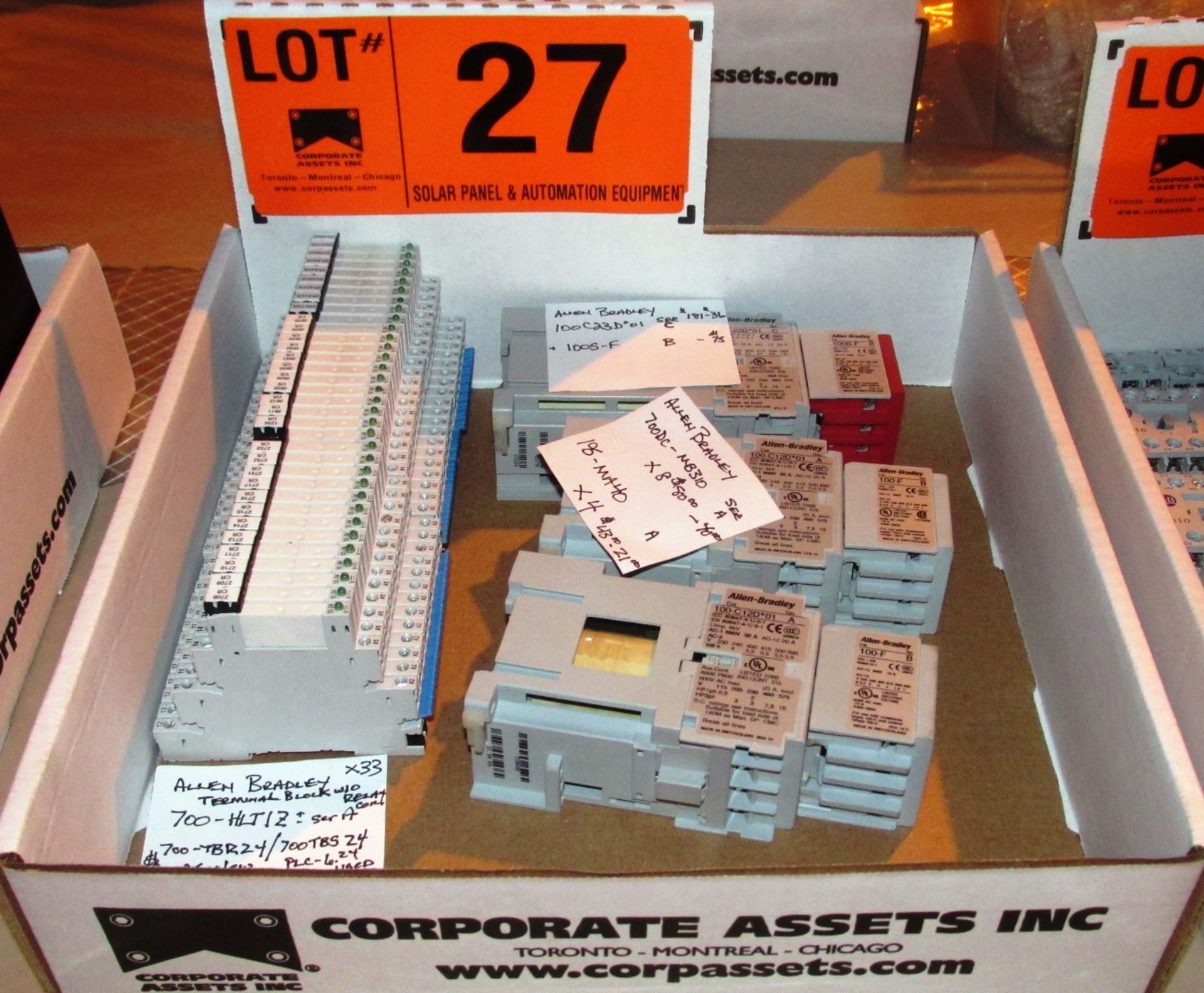 LOT/ ALLEN BRADLEY TERMINALS & CONTACTORS