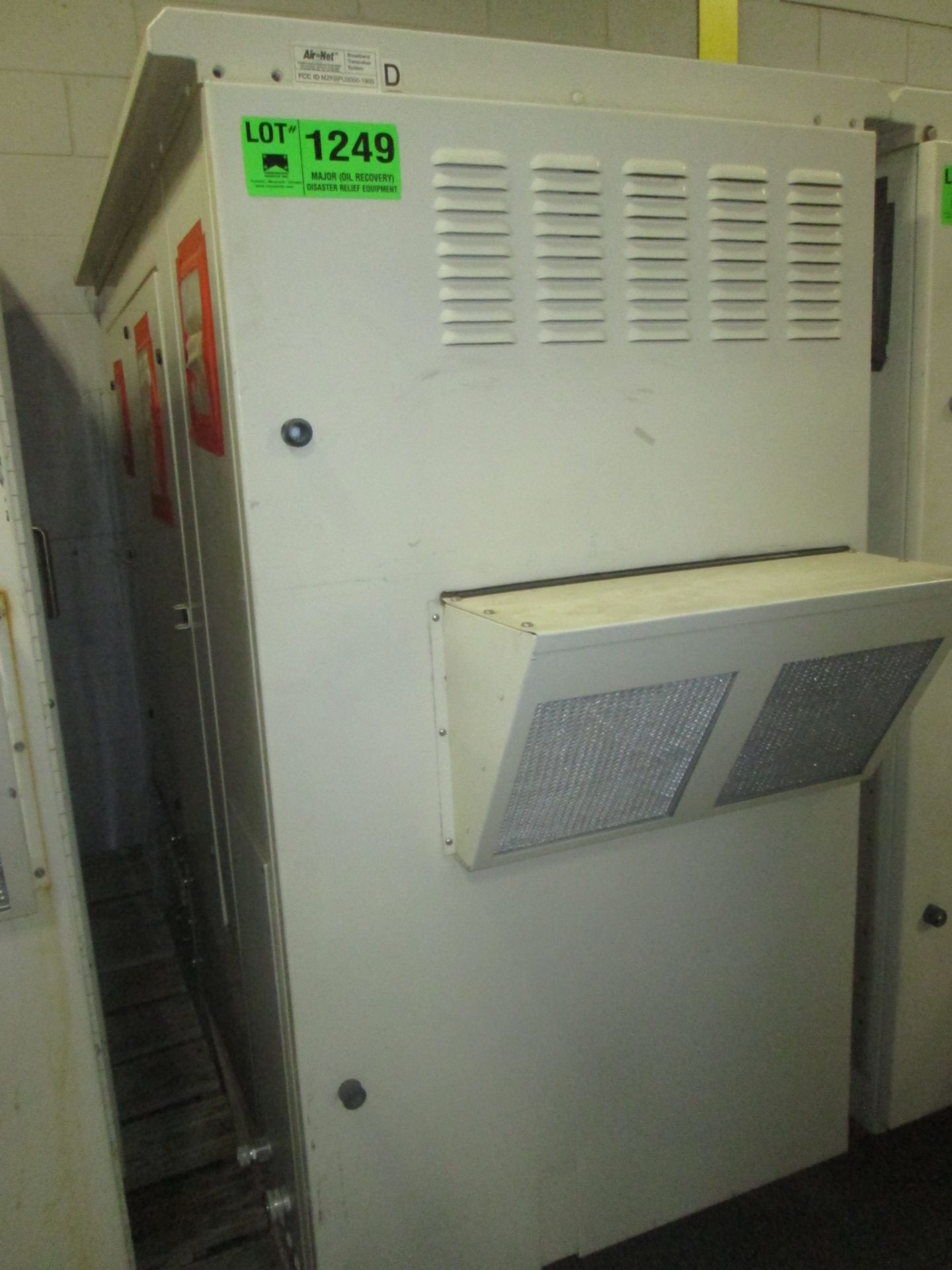 42"X88" REPEATER CABINET WITH AC AND RACKS 220 VAC  ID#: AC232 (LOCATED IN BROCKVILLE, ON)