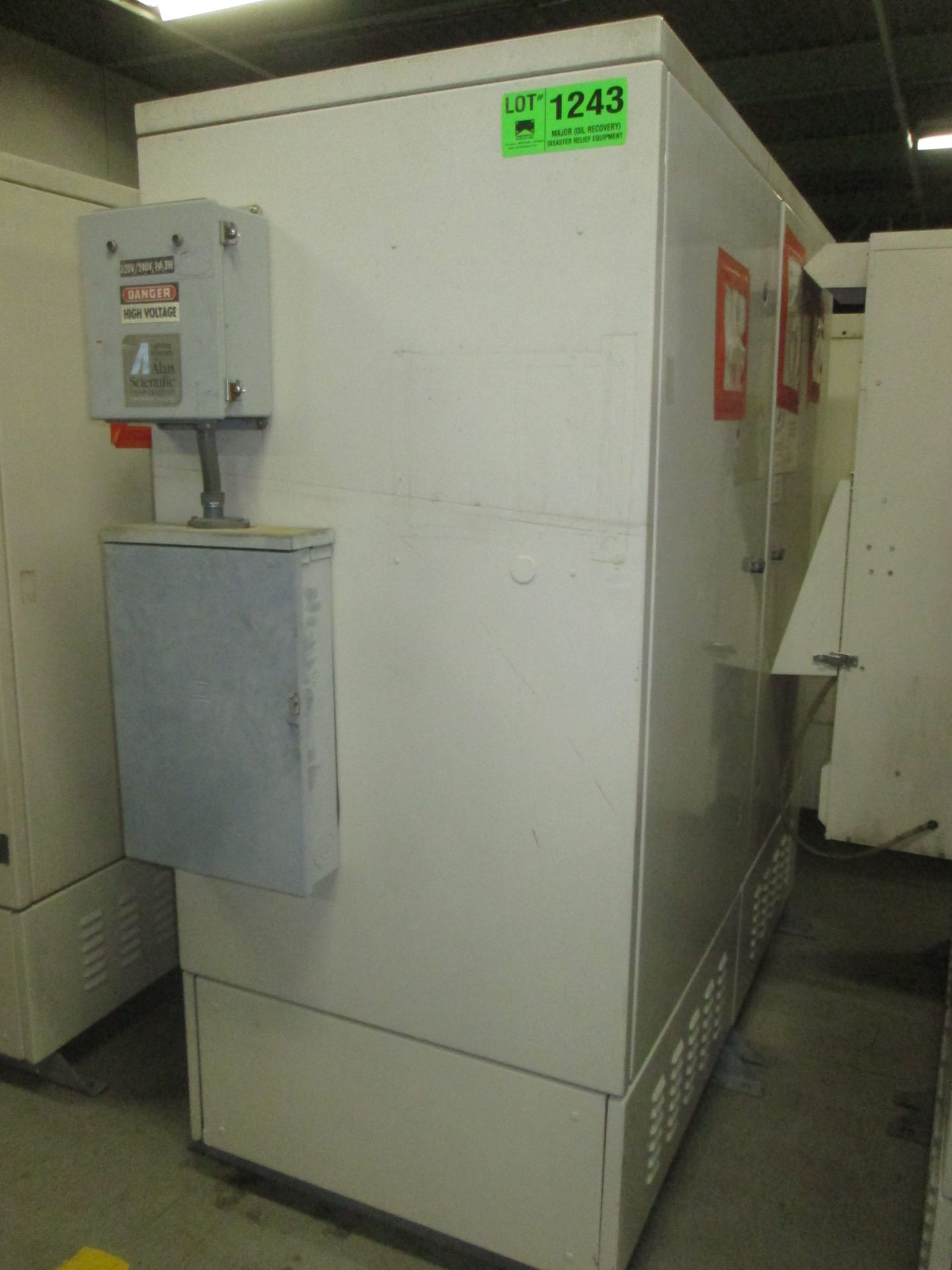 56.5"X76.5" REPEATER CABINET WITH AC AND RACKS 220 VAC  ID#: AC239 (LOCATED IN BROCKVILLE, ON)