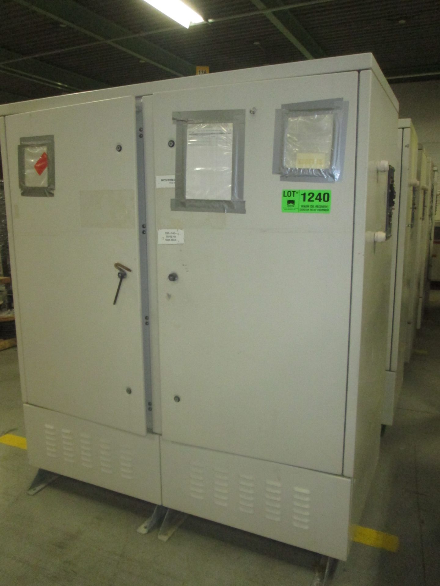 56.5"X76.5" REPEATER CABINET WITH AC AND RACKS 220 VAC  ID#: AC239 (LOCATED IN BROCKVILLE, ON)