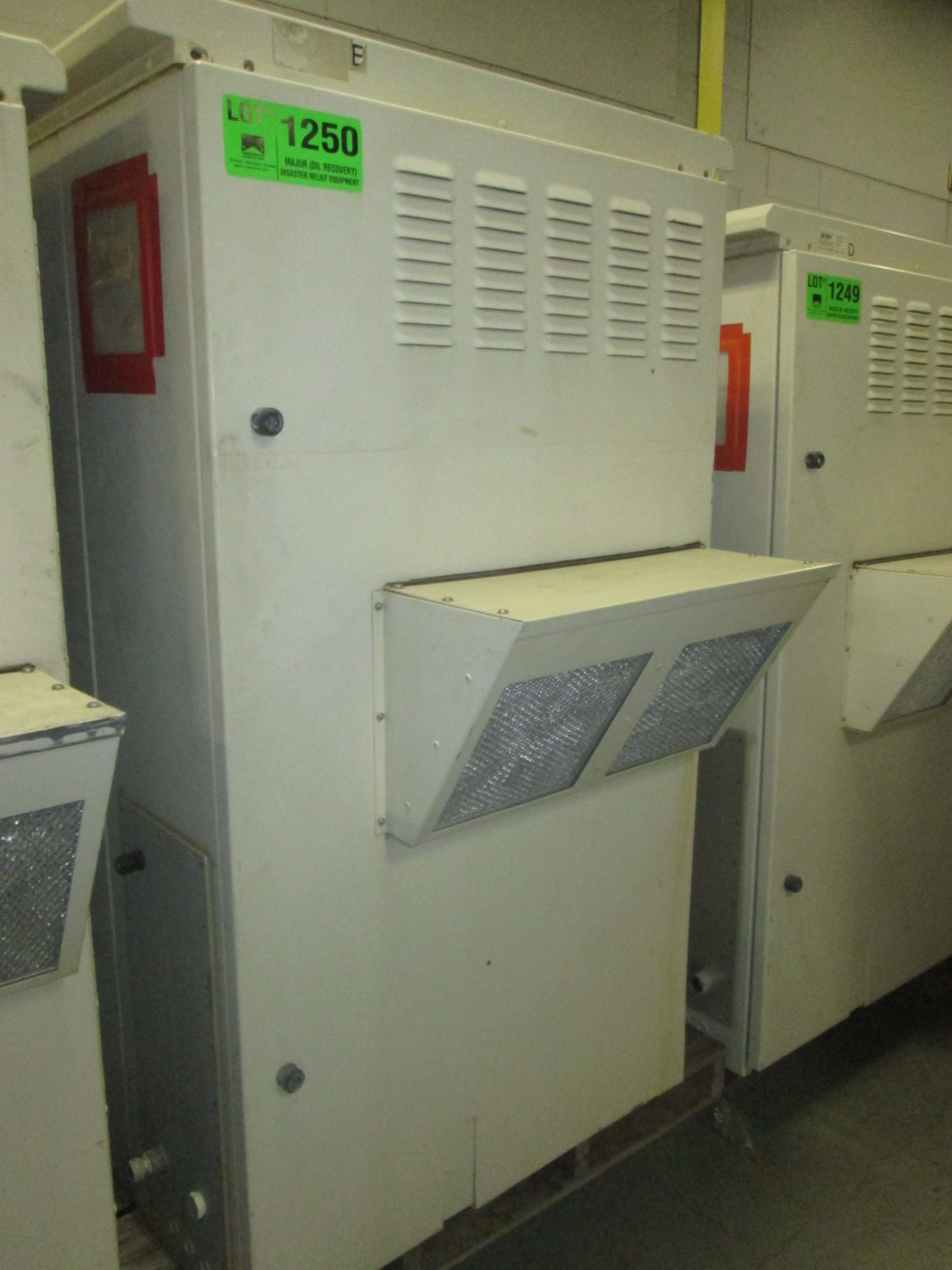 42"X88" REPEATER CABINET WITH AC AND RACKS 220 VAC  ID#: AC232 (LOCATED IN BROCKVILLE, ON)