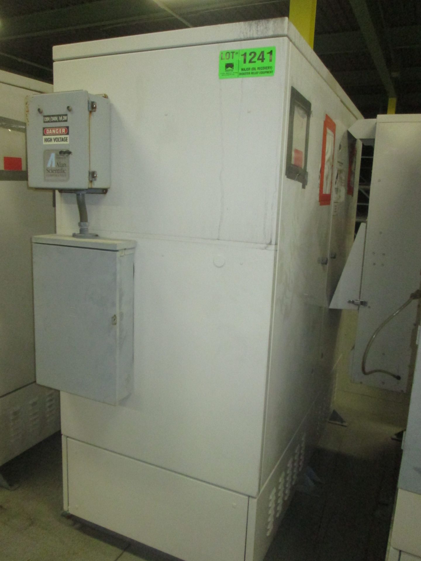 56.5"X76.5" REPEATER CABINET WITH AC AND RACKS 220 VAC  ID#: AC239 (LOCATED IN BROCKVILLE, ON)