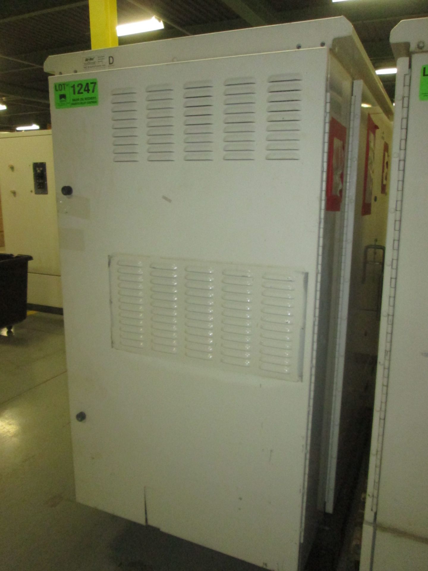 42"X88" REPEATER CABINET WITH AC AND RACKS 220 VAC  ID#: AC232 (LOCATED IN BROCKVILLE, ON)