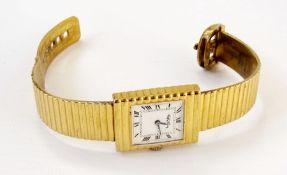 Rory King silver gilt wristwatch, Roman numeral dial, marked 925