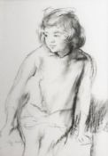 Charcoal drawing
Philip Neviasky (1894-1983)
Portrait of a young girl seated, signed, 47cm x 34cm