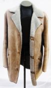 A vintage sheepskin coat