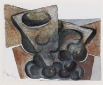 Limited edition pochoir
Juan Gris (1887-1927)
Abstract still life, dated on reverse 1929, printed by