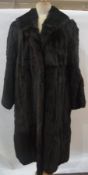 Vintage dark brown squirrel fur coat