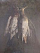 Oil on canvas
John Francis Sartorius (1775-1831)
Still life of hanging game, signed, 36 x 29 cms