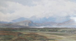 Watercolour drawing
Charles James Adams
Welsh mountainous scene with lake - Cadir Idris, unframed,