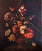 Oil on canvas
Dutch style still life - Flowers in a vase, signed indistinctly possibly Juliet