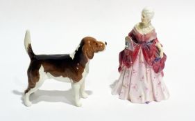 A Royal Doulton figure "Fleurette" No.782779 and a Beswick dog "Wendover Billy"