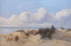 Oil painting
William Langley (1852-1922)
Sand dunes, signed, 49cm x 74cm