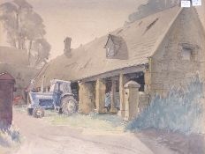 Watercolour drawing
Margaret Seaton
The Tithe Barn at Cutsdean, signed 38 x 49cms