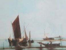 Pair of Mezzotints
Sailing boats in calm sea, signed in pencil, Randall Mason together with two