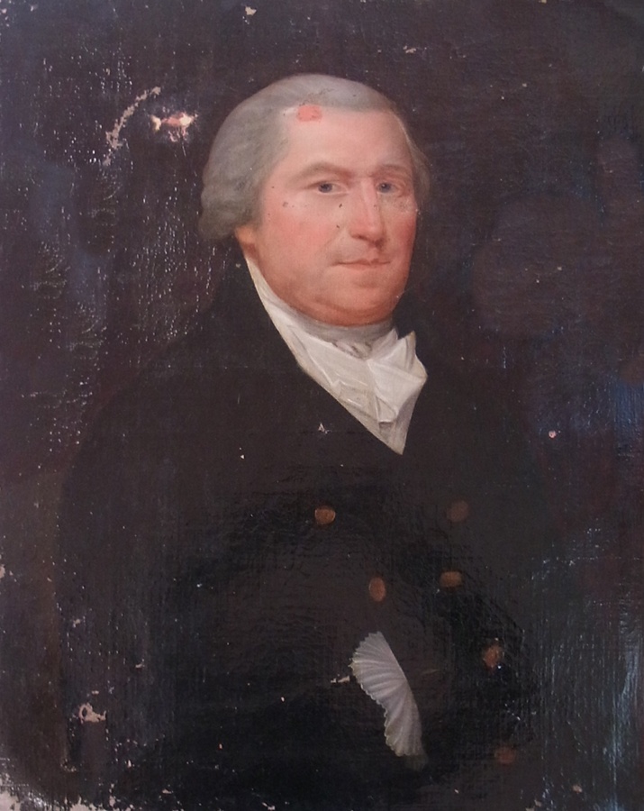 Oil on canvas
Circle of Gilbert Stuart
Half length portrait of a Georgian gentleman, unframed 75 x