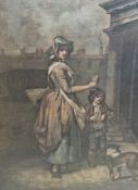 Handcoloured engravings
After F Wheatley, Cries of London part set (5)