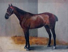 Oil on canvas board
Mabel Holmes Pegler
Study of a horse "Henry", unsigned, inscribed to reverse