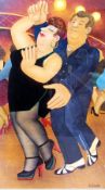 Signed colour print
After Beryl Cook
Man and woman dancing - "Dirty Dancing", signed in pencil