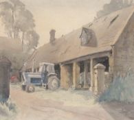 Watercolour drawing
Margaret Seaton
"The Tithe Barn at Cutsdean", signed, 38cm x 49cm