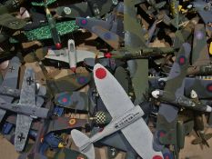 Quantity of plastic aircraft models, mainly Second World War, German and British, together with