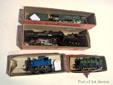 Hornby '00' gauge Evening Star loco and tender, two tank engines and a further loco (4)