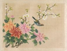 20th century oriental paintings on silk
Various sizes depicting blossom and birds (8)