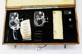 A Paillard Bolex C8 with accessories, in fitted wooden case   Condition Report  Please contact the