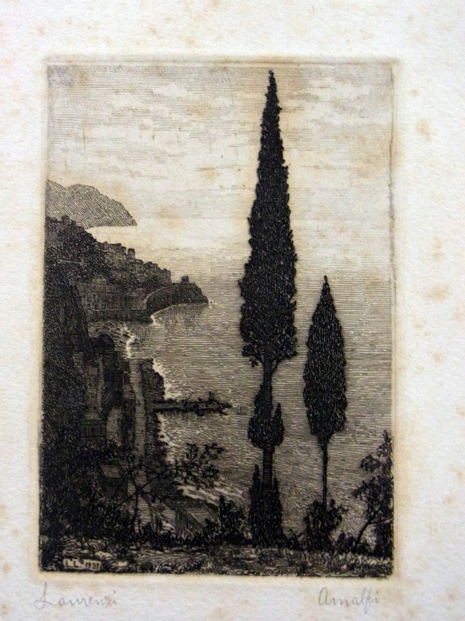 Original  etching
Lorenzio Laurenzi (1878-1946) 
"San Pietro ... Giardine Vaticani, Roma", and - Image 3 of 3