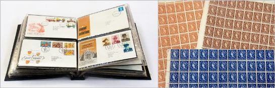 Approximately 250 GB first day covers from 1964 to 1990's, in albums and Life and Times of the Queen