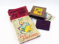 A box of vintage games, puzzles, etc. (1 box)    Condition Report  Please contact the Auctioneer for