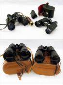 A pair of Viper 20x80 binoculars in fitted case, a pair of Fieberman & Gortz 20x70 binoculars in