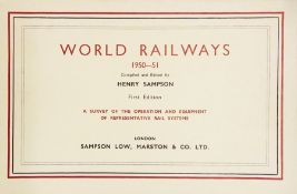 Henry Sampson
World Railways 1950-51, first edition    Condition Report  Please contact the