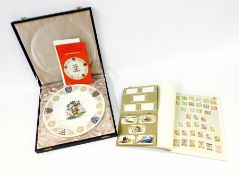 An album of Wills cigarette cards, a quantity of stamps to include Netherlands and their colonies, a