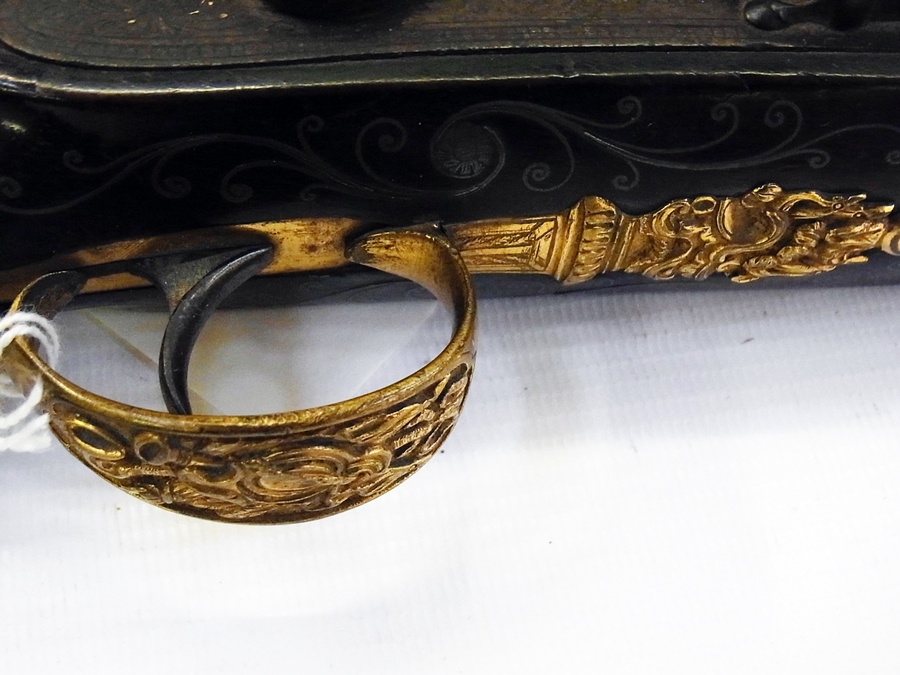 Late 18th century flintlock pistol, the barrel stamped "W.Parker" Maker to His Majesty, Holborn, - Image 3 of 9