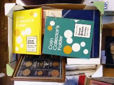 A large quantity of mainly modern proof sets and English and foreign notes (1 box)    Condition