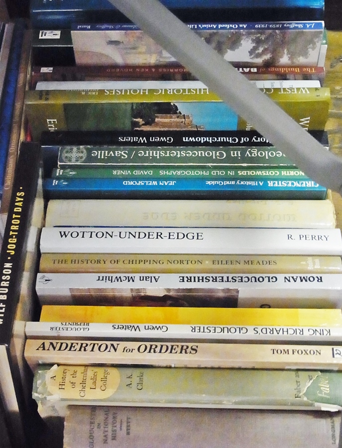 Various books on Gloucestershire, Cotswolds, Warwickshire and other history books (2 boxes)